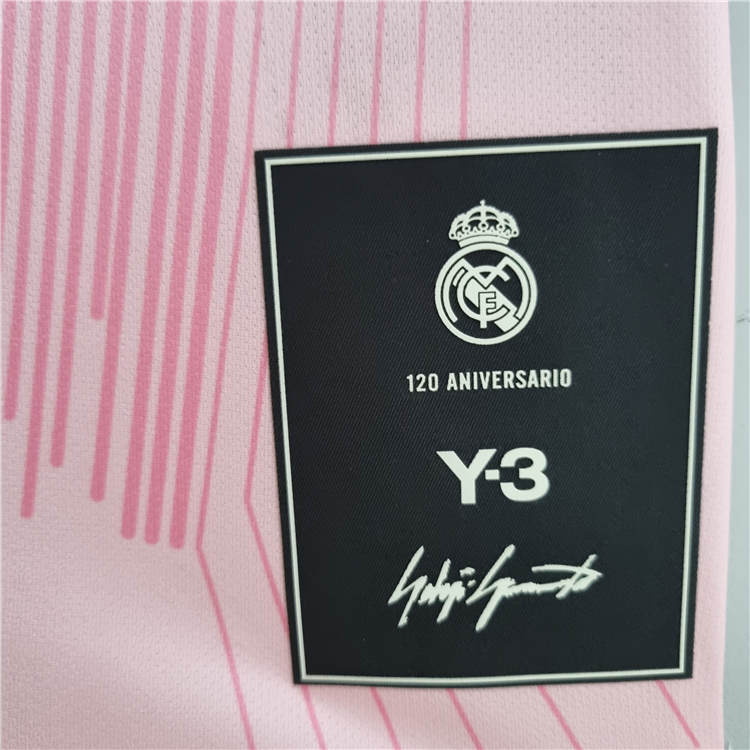Real Madrid X Y3 22/23 Pink Soccer Jersey Football Shirt - Click Image to Close